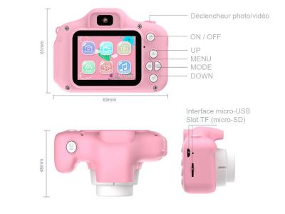 Appareil photo numérique enfant - Modèle EasyClick - Rose