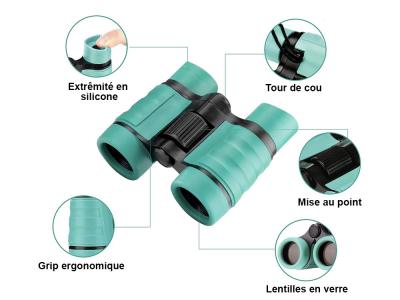 Jumelles compactes Zoom 4x30 - Modèle Exploria - Coloris Noir