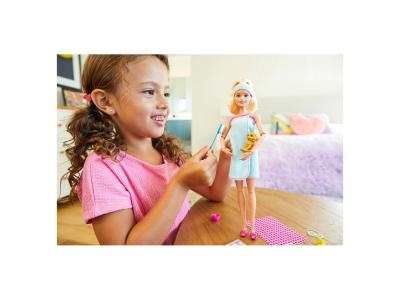 Barbie Poupée avec chiot et 9 accessoires - Séance au SPA