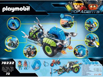 Playmobil Top Agents - Moto des neiges des Rebelles arctiques 73pcs