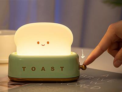 Lampe veilleuse toastée - Modèle Morning - Vert d'eau 