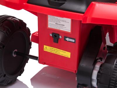 Quad électrique 6V avec effets sonores et lumineux - Coloris Rouge