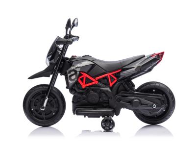 Moto électrique Aprilia Dorsoduro 900 6V avec effets sonores et lumineux - Coloris Noir