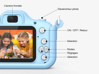 Appareil photo numérique enfant - Modèle Astro - Coloris Bleu