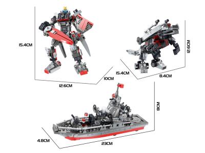 Jeu de construction 3 en 1 - 418 briques