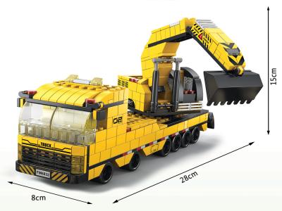 Jeu de construction 6 en 1 - Thème Chantier - 1000 briques