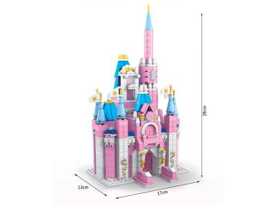 Jeu de construction 6 en 1 - Thème Princesse - 1000 briques