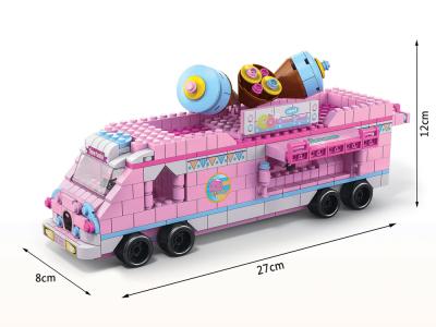 Jeu de construction 6 en 1 - Thème Marchand de Glaces - 1000 briques