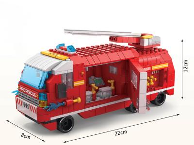 Jeu de construction 6 en 1 - Thème Pompier - 1000 briques