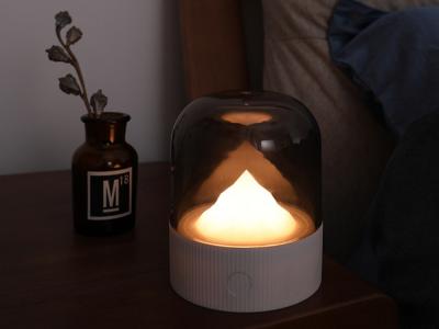 Lampe veilleuse à intensité et couleurs variables - Modèle Mont Blanc - Noire