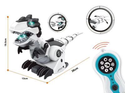 Dinosaure télécommandé avec effets sonores et lumineux