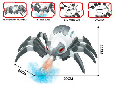 Araignée télécommandée avec jet de brume