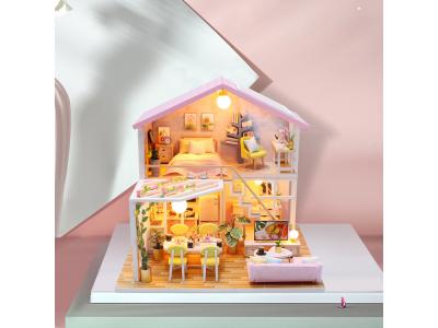 Maquette à assembler DIY - Modèle Pink House