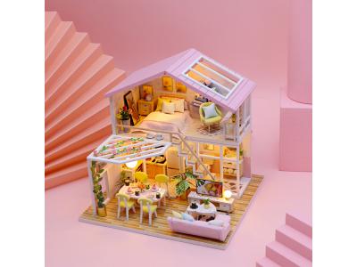 Maquette à assembler DIY - Modèle Pink House