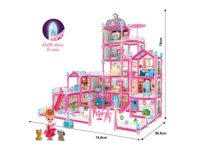 Maison de poupées 78 cm 399 pcs à assembler