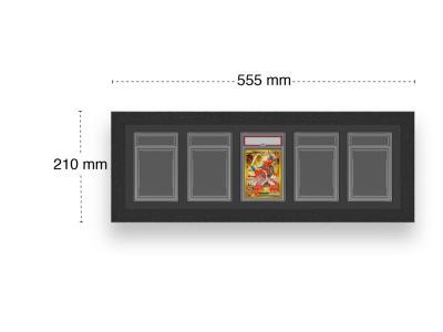 Cadre de présentation pour cartes gradées PSA - 5 emplacements