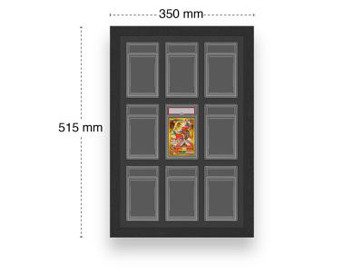 Cadre de présentation pour cartes gradées PSA - 9 emplacements