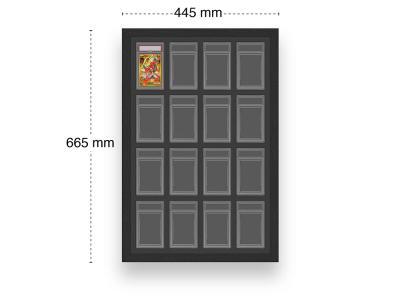 Cadre de présentation pour cartes gradées PSA - 16 emplacements