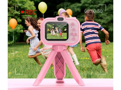 Appareil photo numérique enfant avec trépied - Modèle Flexy - Coloris Rose