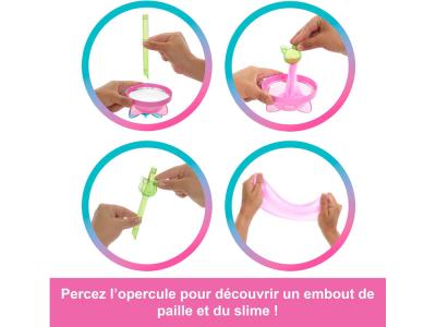 Barbie - Pop Reveal - Série Shakes - Poupée avec chaton rose