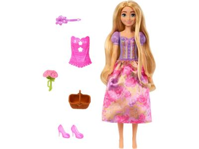 Mattel Disney Princess - Spin & Reveal - Poupée Raiponce avec accessoires
